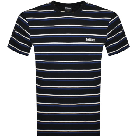 Product Image for Barbour International Buxton Stripe T Shirt Black