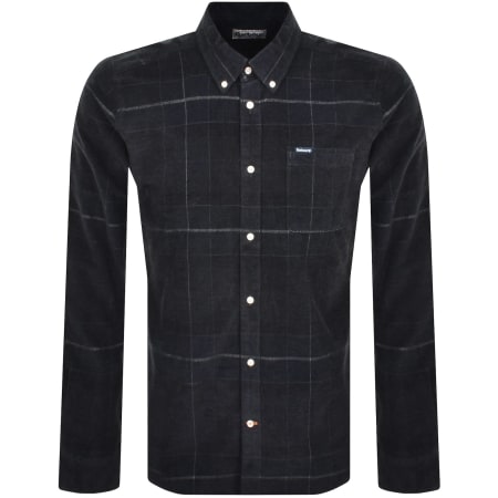 Product Image for Barbour Long Sleeved Corduroy Shirt Black