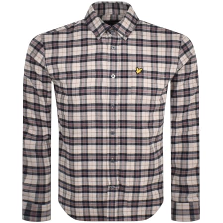 Product Image for Lyle And Scott Check Long Sleeve Shirt Navy