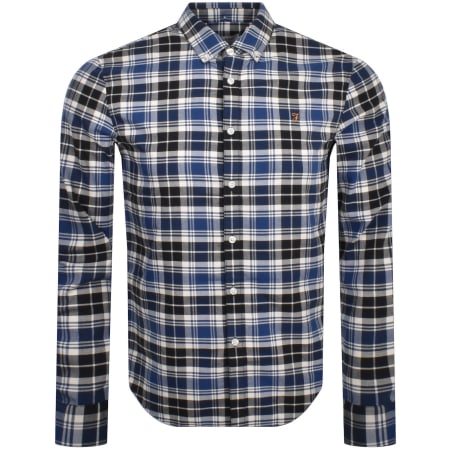 Product Image for Farah Vintage Brewer Long Sleeve Shirt Blue