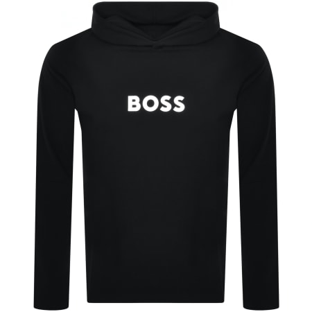 Product Image for BOSS Long Sleeve Hooded T Shirt Black