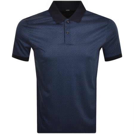 Product Image for BOSS Parlay 204 Mercerised Polo T Shirt Navy