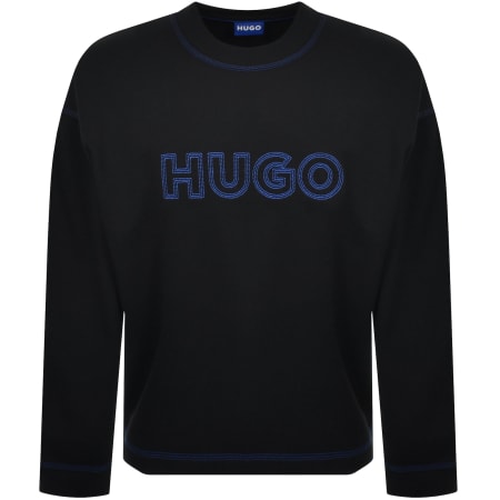 Product Image for HUGO Blue Nitlogo Sweatshirt Black