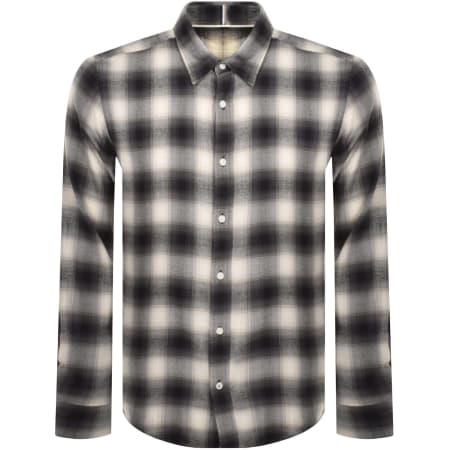 Product Image for BOSS C Liam Check Long Sleeve Shirt Grey