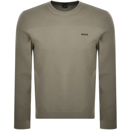 Product Image for BOSS Momentum X Knit Jumper Khaki