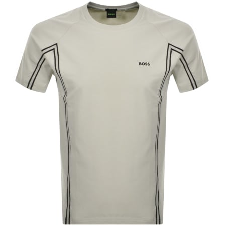 Product Image for BOSS Tape Stretch Fit T Shirt Beige