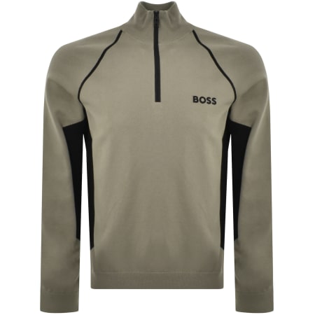Product Image for BOSS Hydro X Half Zip Jumper Khaki