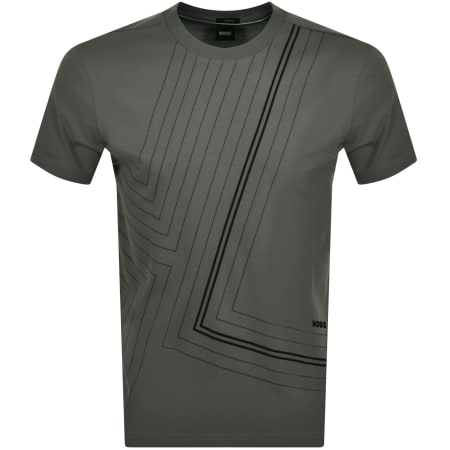 Product Image for BOSS Tee 7 Luxury Cotton T Shirt Grey