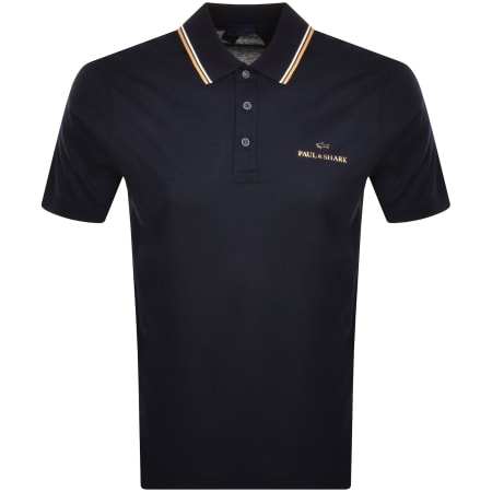 Product Image for Paul And Shark Short Sleeved Polo T Shirt Navy