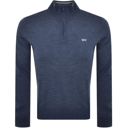 Product Image for Paul And Shark Wool Knit Jumper Blue