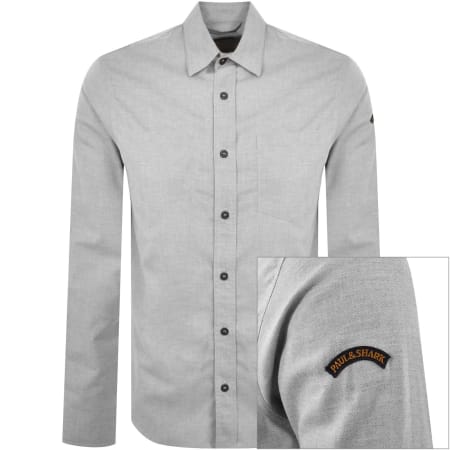Product Image for Paul And Shark Flannel Cotton Overshirt Grey