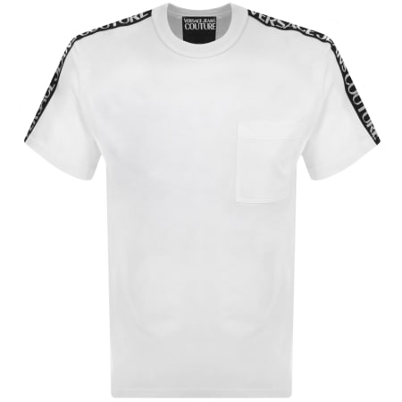 Product Image for Versace Jeans Couture Logo Tape T Shirt White