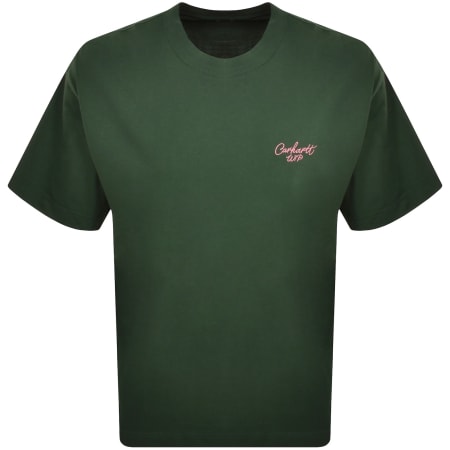 Product Image for Carhartt WIP Signature Script T Shirt Green