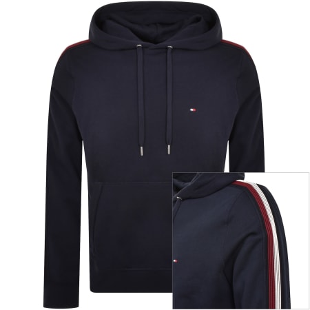 Product Image for Tommy Hilfiger Global Stripe Tape Hoodie Navy