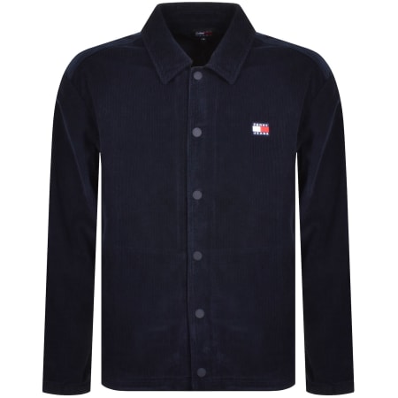 Product Image for Tommy Jeans Logo Overshirt Navy