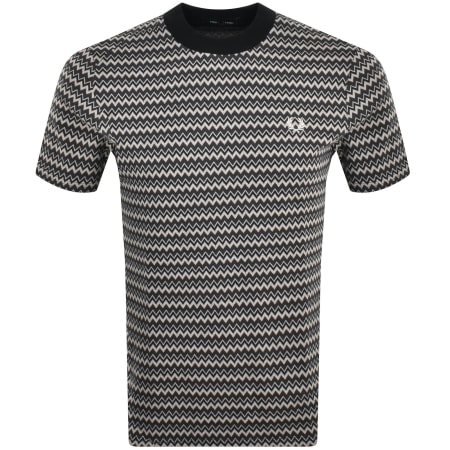 Product Image for Fred Perry Jacquard T Shirt Navy