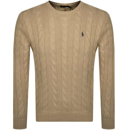 Product Image for Ralph Lauren Driver Crew Neck Knit Jumper Brown