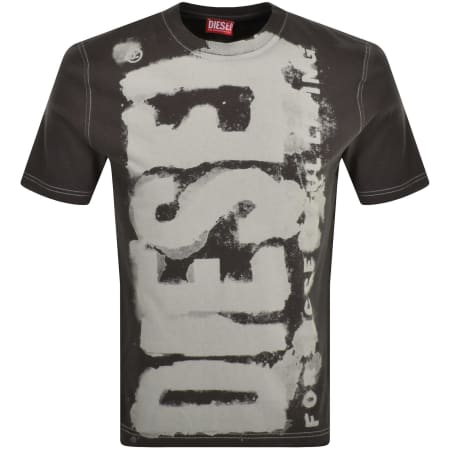 Product Image for Diesel T Adjust Q4 Regular Fit T Shirt Grey