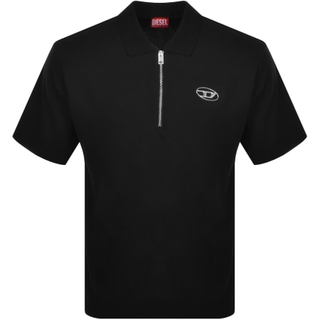 Product Image for Diesel T Vor Od Half Zip Polo T Shirt Black