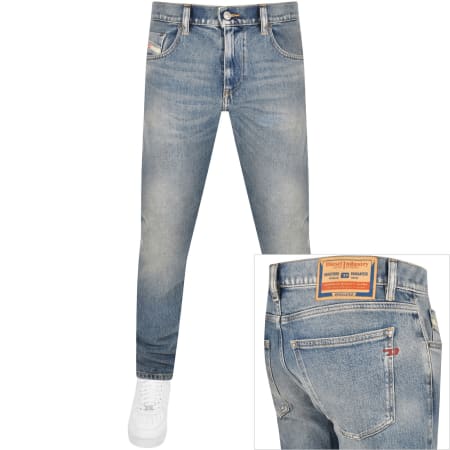 Product Image for Diesel D Strukt Slim Fit Light Wash Jeans Blue
