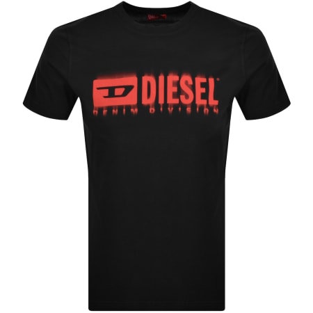 Product Image for Diesel T Adjust Q7 Slim Fit T Shirt Black