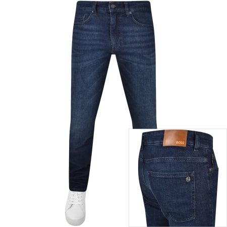Product Image for BOSS Delaware Slim Fit Jeans Dark Wash Blue