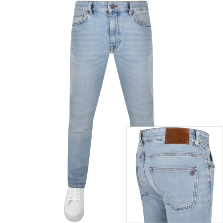 Product Image for BOSS Delaware Slim Fit Jeans Light Wash Blue