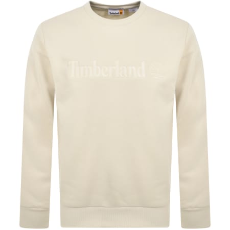 Product Image for Timberland Logo Regular Fit Sweatshirt Cream