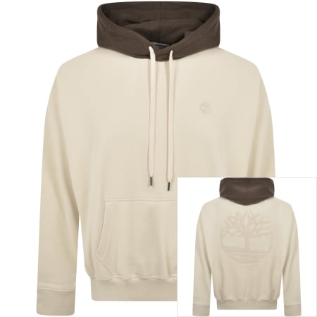 Product Image for Timberland Heavy Boucle Logo Hoodie Cream