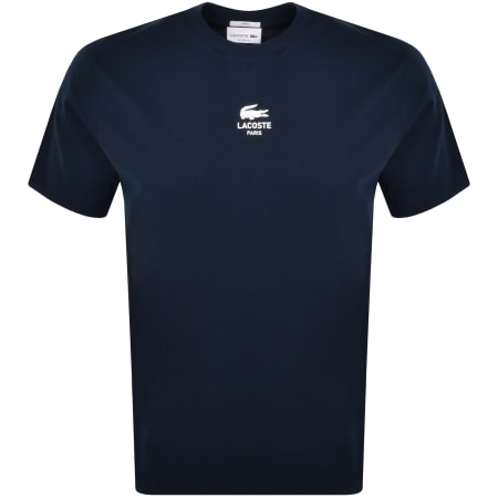Product Image for Lacoste Paris Small Logo T Shirt Navy