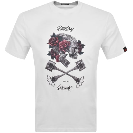 Product Image for Replay Graphic T Shirt White