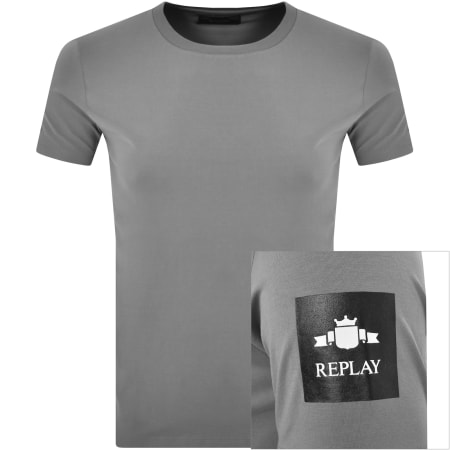 Product Image for Replay Logo T Shirt Grey