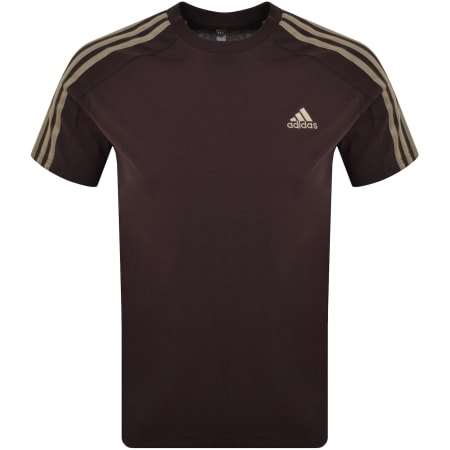 Product Image for adidas Sportswear 3 Stripes T Shirt Brown