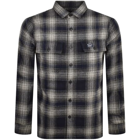 Product Image for Superdry Vintage Wool Miller Overshirt Navy