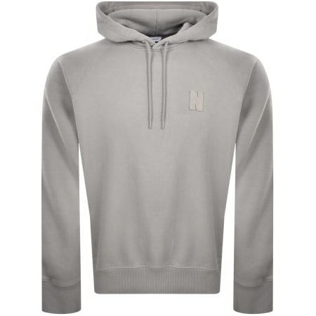 Product Image for Norse Projects Marten Relaxed Patch Hoodie Grey