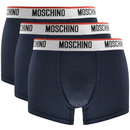 Product Image for Moschino Underwear 3 Pack Trunks Navy