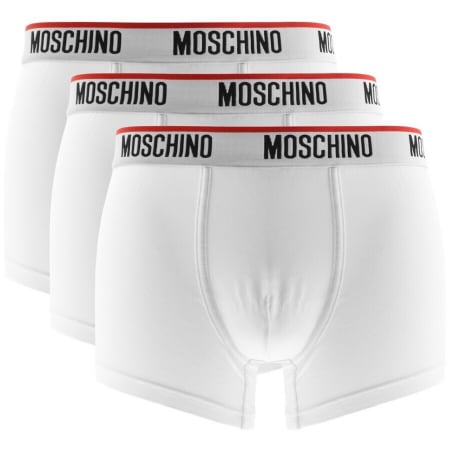 Product Image for Moschino Underwear 3 Pack Trunks White