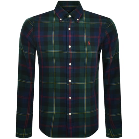 Product Image for Ralph Lauren Custom Fit Long Sleeve Shirt Green