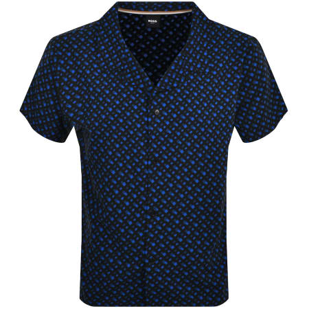 Product Image for BOSS Short Sleeved Beach Manu Shirt Blue