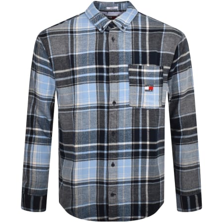 Product Image for Tommy Jeans Brushed Flannel Shirt Navy