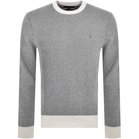 Product Image for Tommy Hilfiger Two Tone Cashmere Jumper Ivory