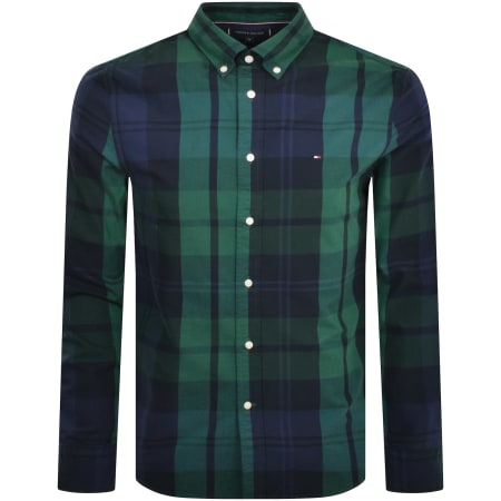 Product Image for Tommy Hilfiger Check Long Sleeve Shirt Green