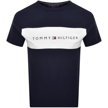 Product Image for Tommy Hilfiger Block Logo T Shirt Navy