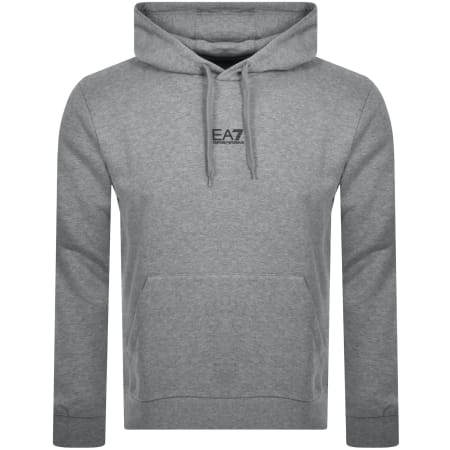 Product Image for EA7 Emporio Armani Logo Hoodie Grey