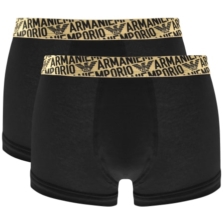 Product Image for Emporio Armani Underwear 2 Pack Trunks Black