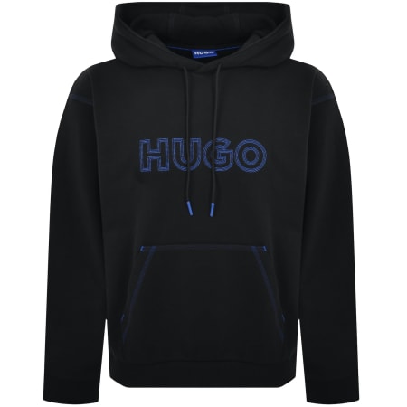 Product Image for HUGO Blue Nitlogo Hoodie Black