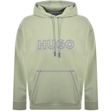 Product Image for HUGO Blue Nitlogo Hoodie Green