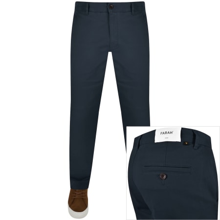 Product Image for Farah Elm Slim Fit Chino Trousers Navy