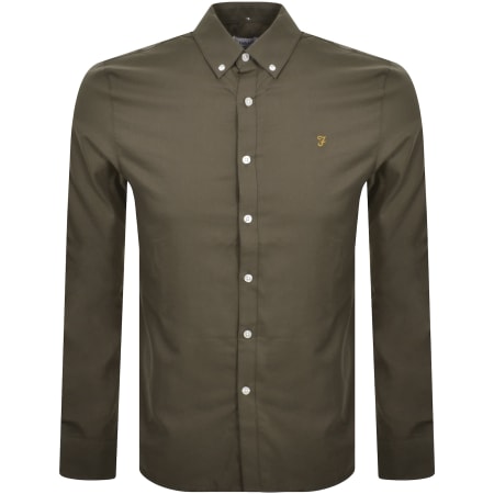 Product Image for Farah Vintage Brewer Long Sleeve Shirt Grey