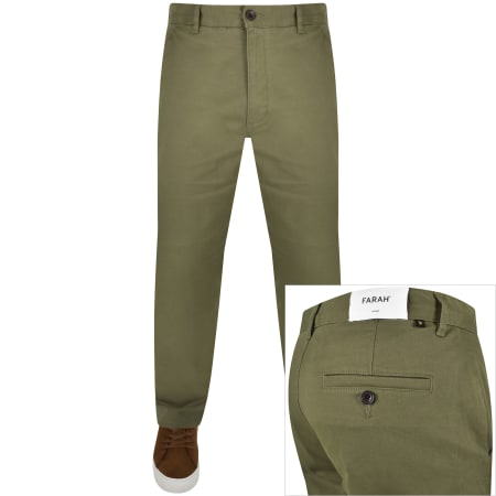 Recommended Product Image for Farah Norwood Regular Chino Trousers Green